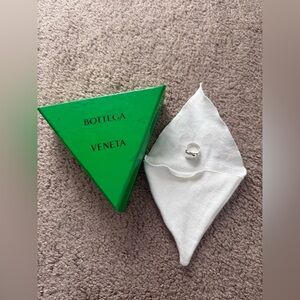 Bottega Veneta - Silver Square Signet Ring